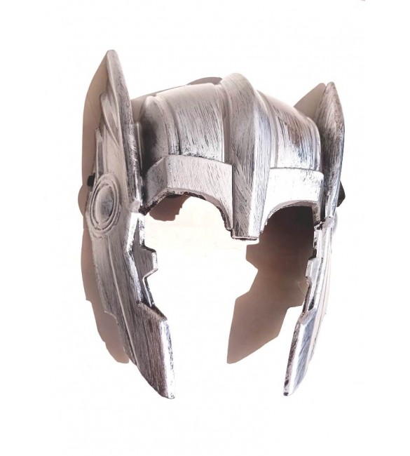 Máscara gladiador prateada- Terror / Halloween / Carnaval